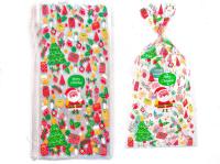 Пакетики с принтом "Merry Christmas" 27*13 см (10шт)