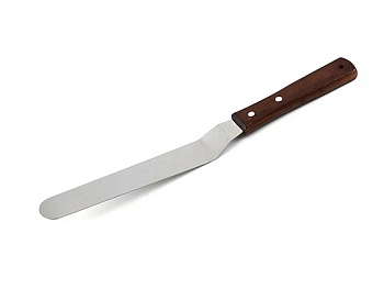 Лопатка кондитерская изогнутая 37 см с деревянной ручкой