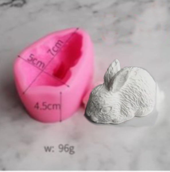 Силиконовая форма кролик 3d
