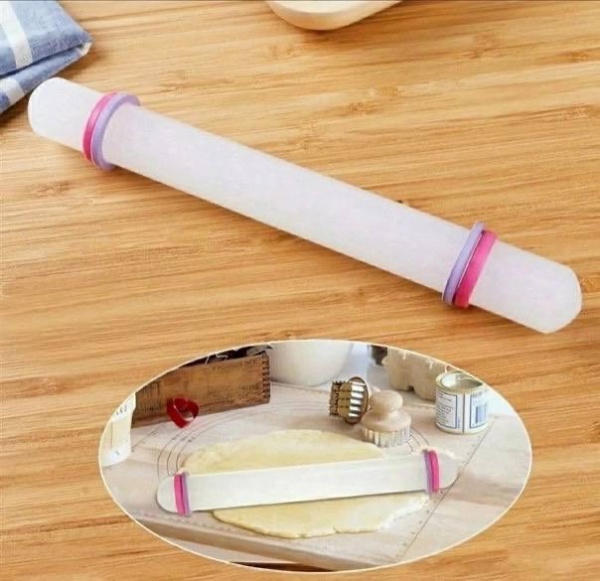 Скалка акриловая для мастики, 23 см (2,5)