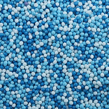 Посыпка сахарная Шарики микс №7 2мм 25г. (синий, голубой, белый)