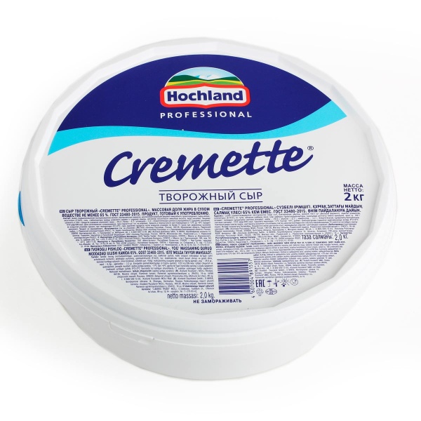 Творожный сыр Cremette Professional 2,2 кг.